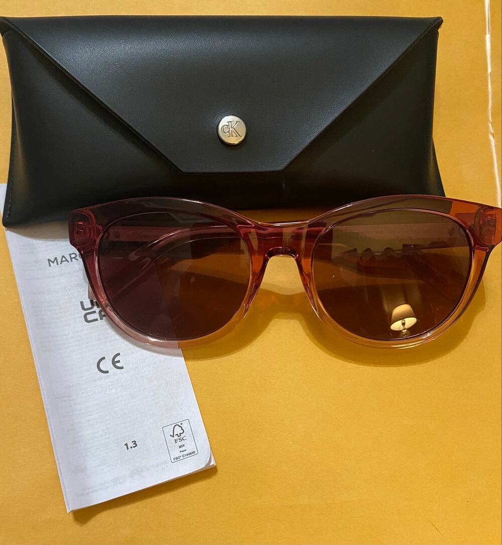 NEW CK Calvin Klein Jeans Womens Sunglasses Plastic CKJ 26600S Wine Rose Case